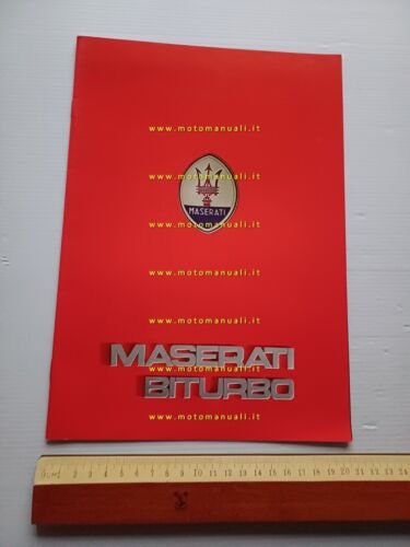 MASERATI Biturbo 2.0 1982 depliant originale italiano