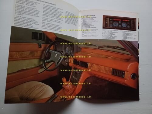 MASERATI Biturbo 2.0 1982 depliant originale italiano