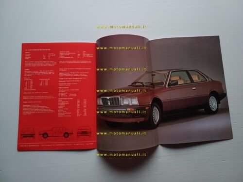 MASERATI Biturbo 2.0 1982 depliant originale italiano