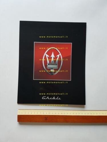 Maserati Ghibli 1992 depliant originale inglese francese tedesco