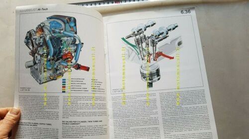 Maserati HI-TECH press news 1985 depliant originale brochure