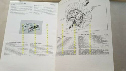 Maserati HI-TECH press news 1985 depliant originale brochure