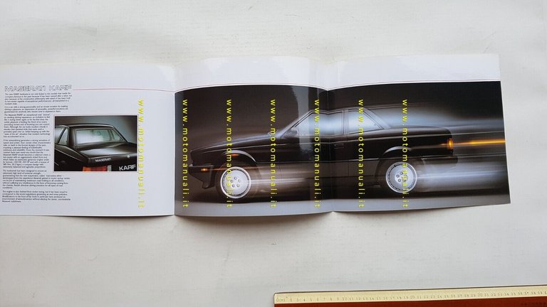 MASERATI KARIF 1988 depliant originale INGLESE
