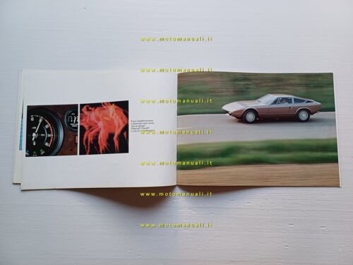 Maserati Khamsin 1974 depliant originale auto epoca ITALIANO car brochure