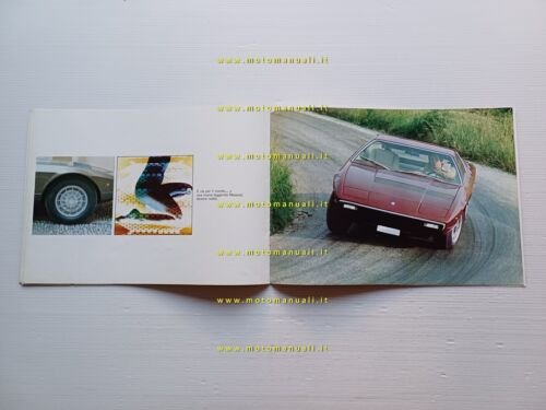 Maserati Khamsin 1974 depliant originale auto epoca ITALIANO car brochure
