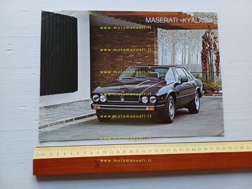 Maserati Kyalami 4.2 - 4.9 1976 depliant originale italiano