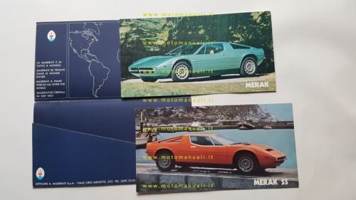Maserati Merak 2000 - Merak 3000 SS portfolio 1976 depliant …