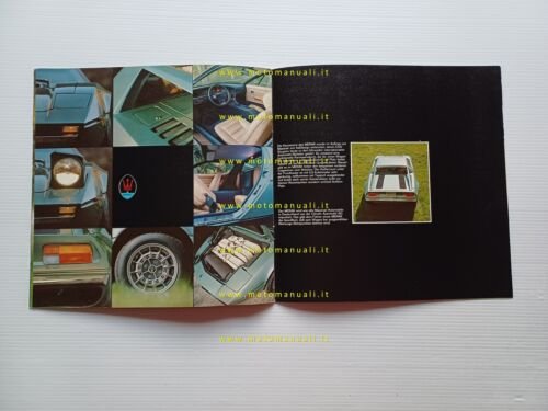 Maserati Merak 3.0 1974 depliant originale testo tedesco