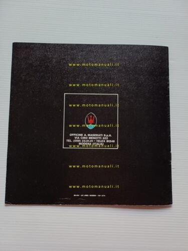 Maserati Merak 3.0 1974 depliant originale testo tedesco