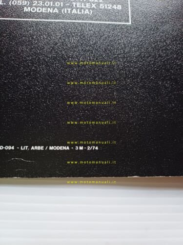 Maserati Merak 3.0 1974 depliant originale testo tedesco