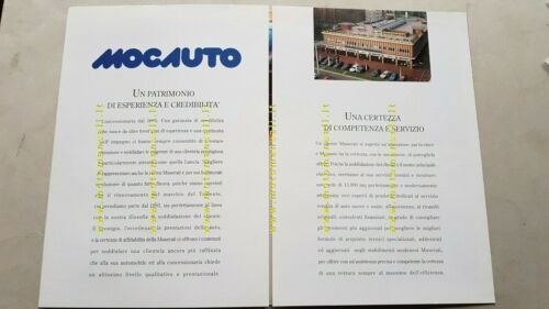 Maserati Mocauto concessionario opuscolo 2000 depliant originale brochure