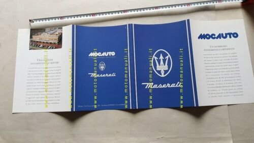 Maserati Mocauto concessionario opuscolo 2000 depliant originale brochure