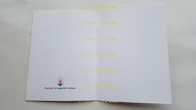 MASERATI Quattroporte 1996 depliant originale italiano