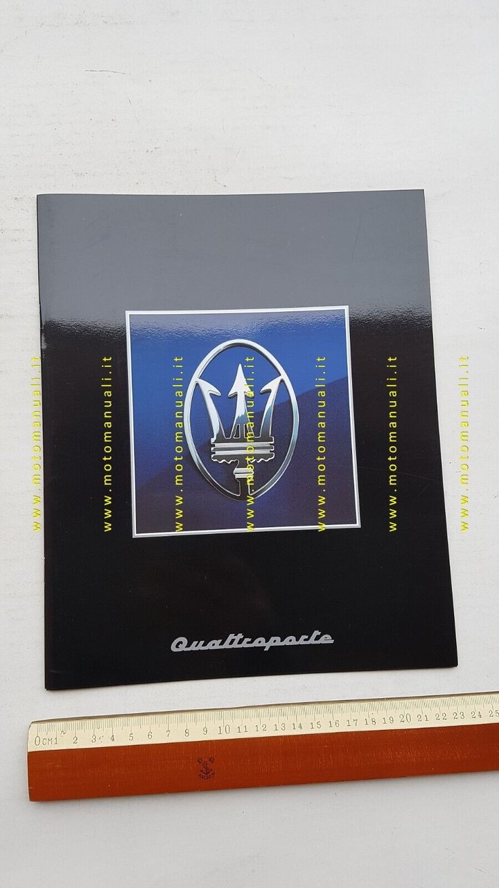 MASERATI Quattroporte 2.0 6V depliant originale italiano