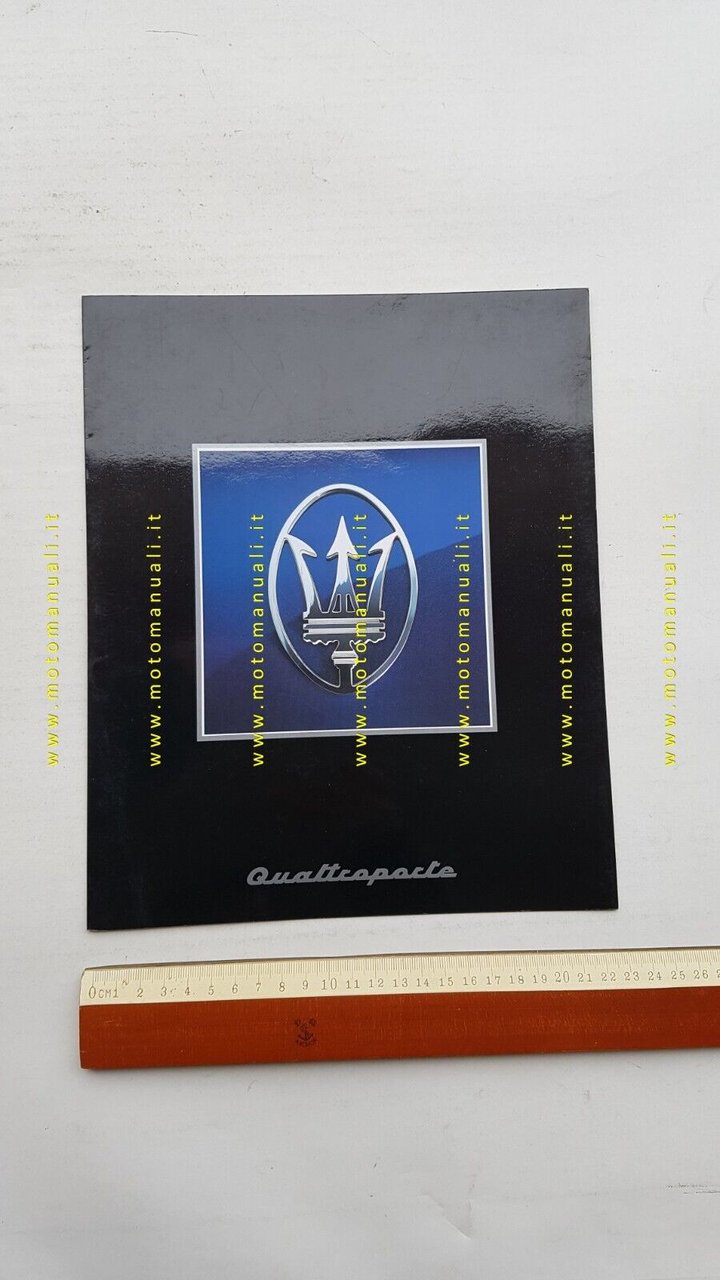 MASERATI Quattroporte 2.8 6V depliant originale INGLESE ENGLISH Text