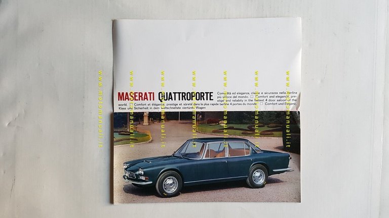 MASERATI Quattroporte 2a serie 1966 depliant originale