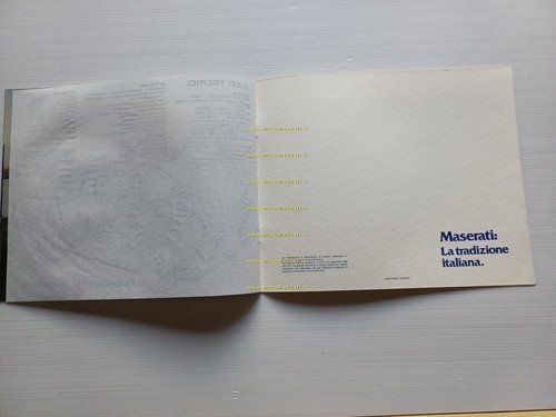 MASERATI Quattroporte III 1979 depliant italiano originale