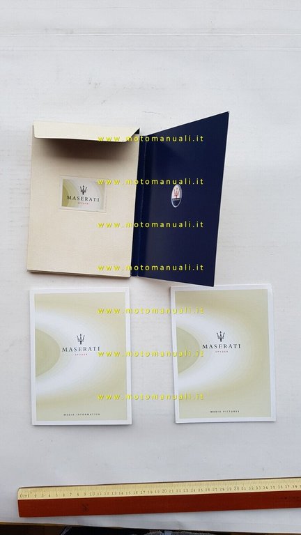 MASERATI Spyder 2001 Cartella Stampa originale Press Kit no depliant