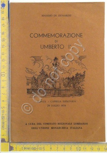 Massimo De Leonardis - Commemorazione di Umberto I° - Monza …