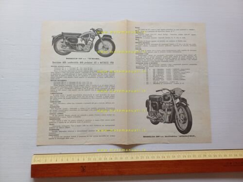 Matchless - AJS modelli 1956 depliant italiano originale