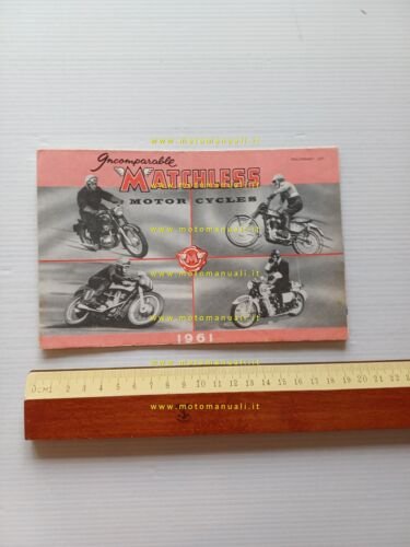 Matchless modelli 1961 depliant poster inglese originale