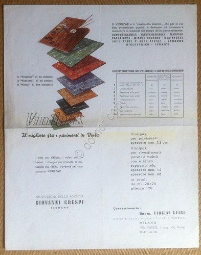 Materiali edili - Volantino pubblicitario Vinilpak - pavimenti in Vipla | Immagine principale