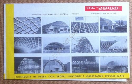 Materiali edili - Volantino pubblicitario Volta lamellare - anni '50