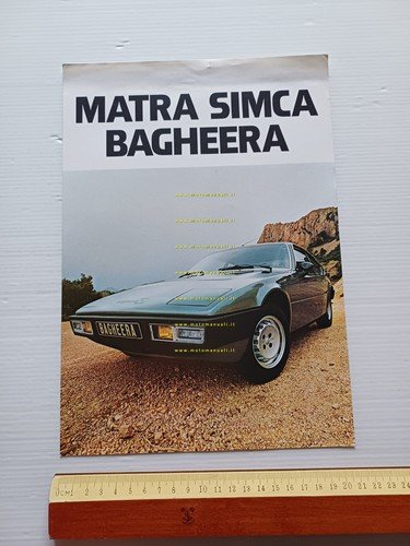 Matra Simca Bagheera 1976 depliant italiano originale