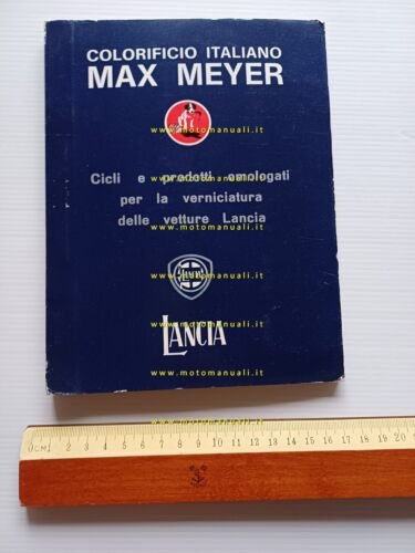 MAX MEYER cartella colori per autovetture Lancia anni 70 originale