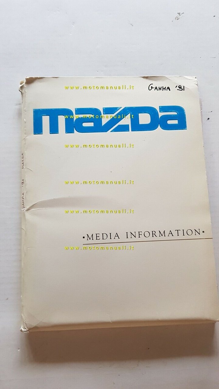Mazda 1991 cartella stampa originale press kit