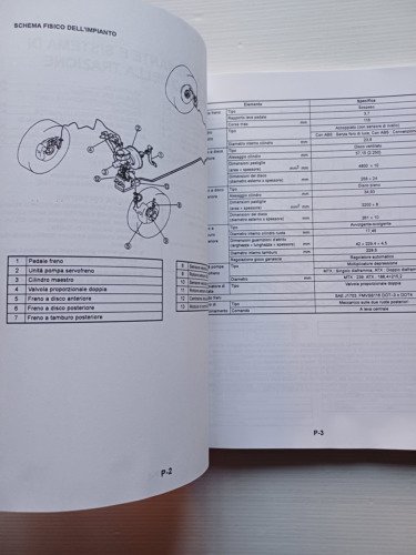 MAZDA 626 1997 manuale officina italiano originale