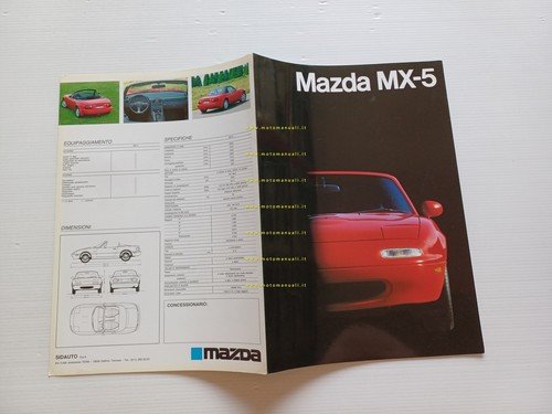 Mazda MX-5 1a serie 1990 depliant italiano originale