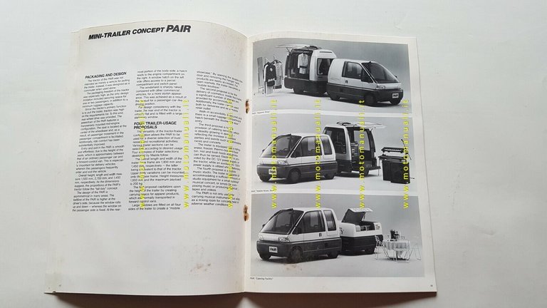 Mazda Salone Tokyo 1987 cartella stampa originale inglese press kit