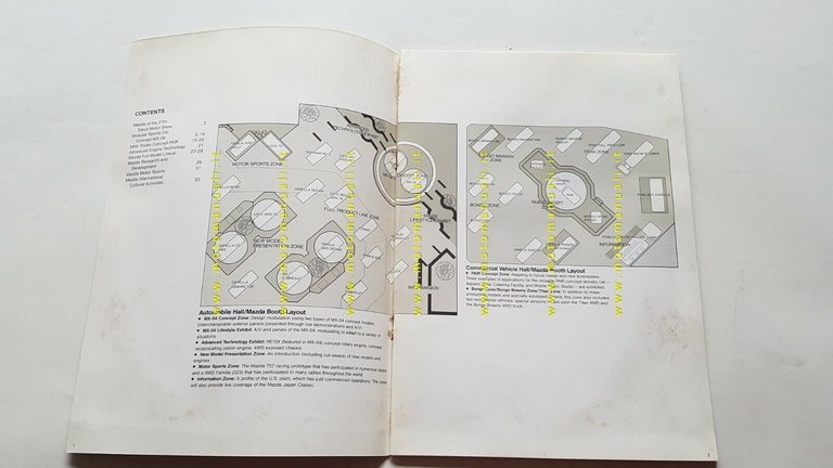 Mazda Salone Tokyo 1987 cartella stampa originale inglese press kit