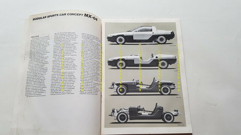 Mazda Salone Tokyo 1987 cartella stampa originale inglese press kit