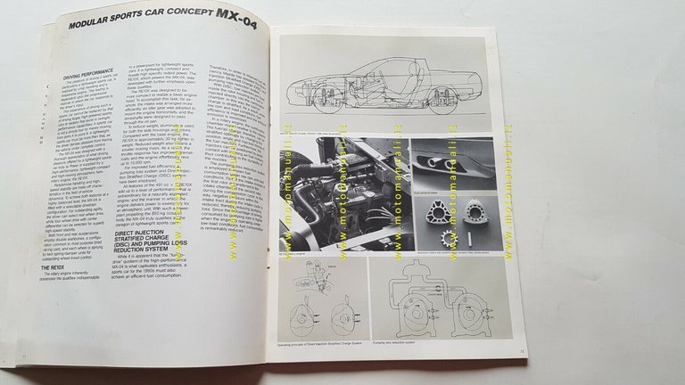 Mazda Salone Tokyo 1987 cartella stampa originale inglese press kit