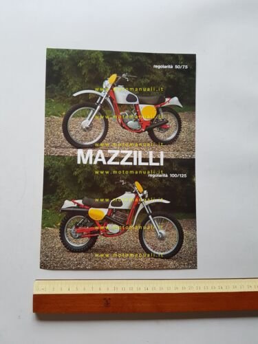 Mazzilli Regolarità 50-75 - Regolarità 100-125 1975 depliant originale ITALIANO