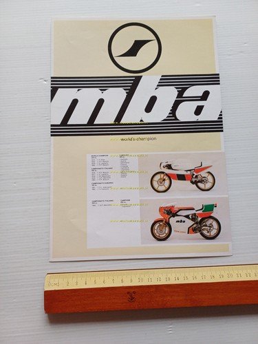 MBA Morbidelli 125 - 250 GP 1982 depliant italiano originale