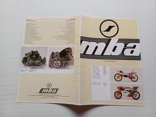 MBA Morbidelli 125 - 250 GP 1982 depliant italiano originale