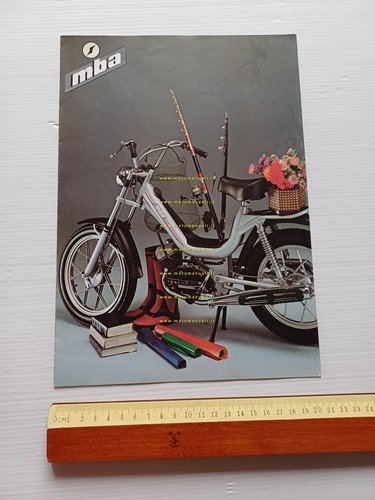 MBA produzione ciclomotori anni '70 depliant italiano originale