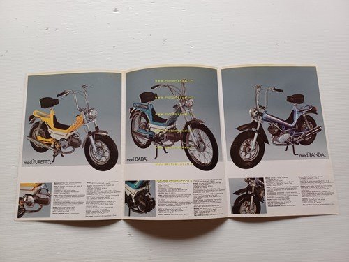MBA produzione ciclomotori anni '70 depliant italiano originale