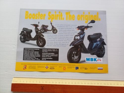 MBK 50 Booster Spirit scooter depliant originale italiano