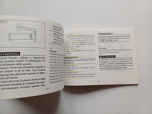MBK 50 Sorriso 1995 manuale uso manutenzione libretto italiano originale