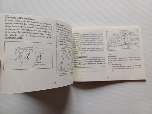 MBK 50 Sorriso 1995 manuale uso manutenzione libretto italiano originale
