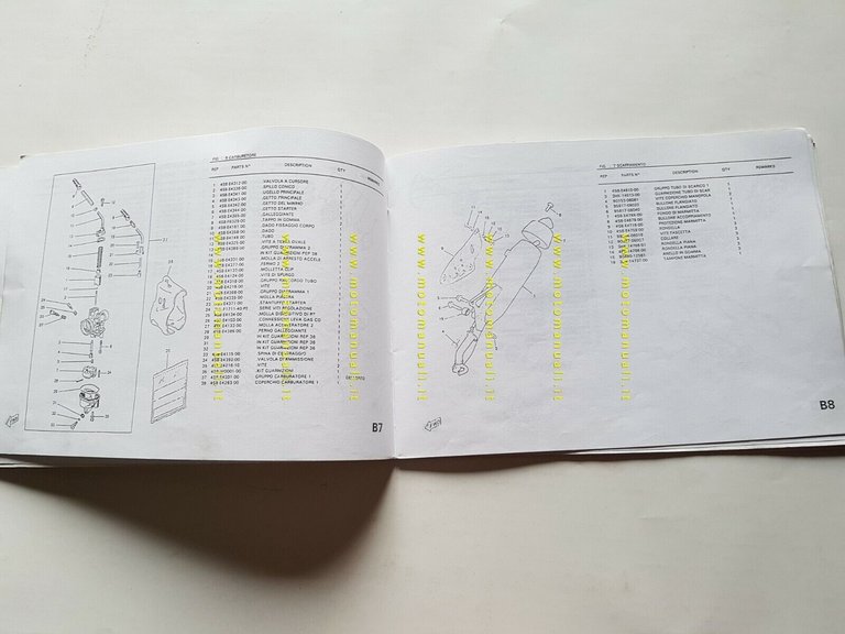 MBK Booster 50 N.G. 1995 catalogo ricambi spare parts catalog