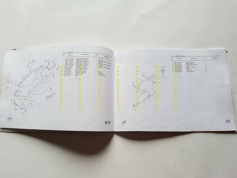 MBK Booster 50 N.G. 1995 catalogo ricambi spare parts catalog