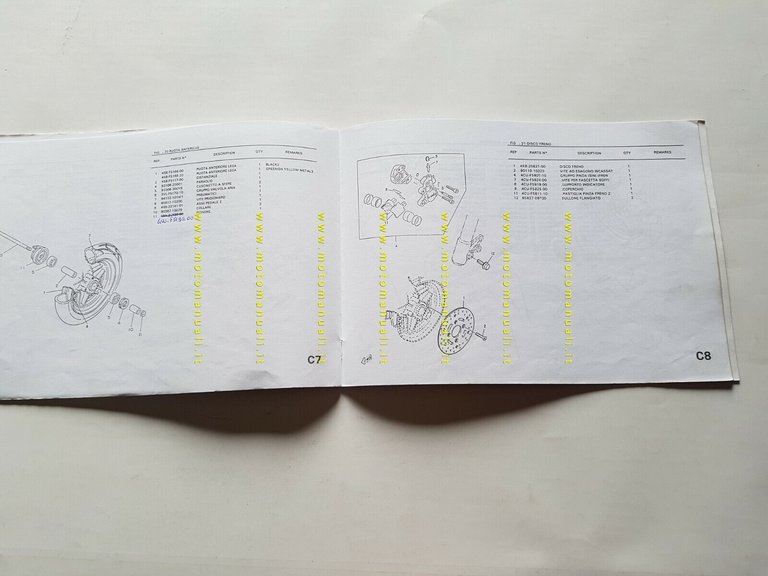 MBK Booster 50 N.G. 1995 catalogo ricambi spare parts catalog