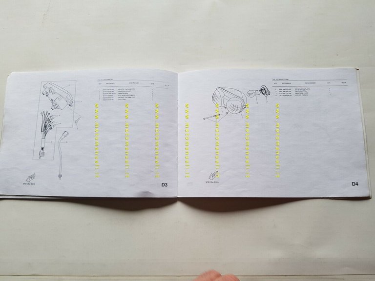 MBK Booster 50 Next Generation 1999 catalogo ricambi originale parts …