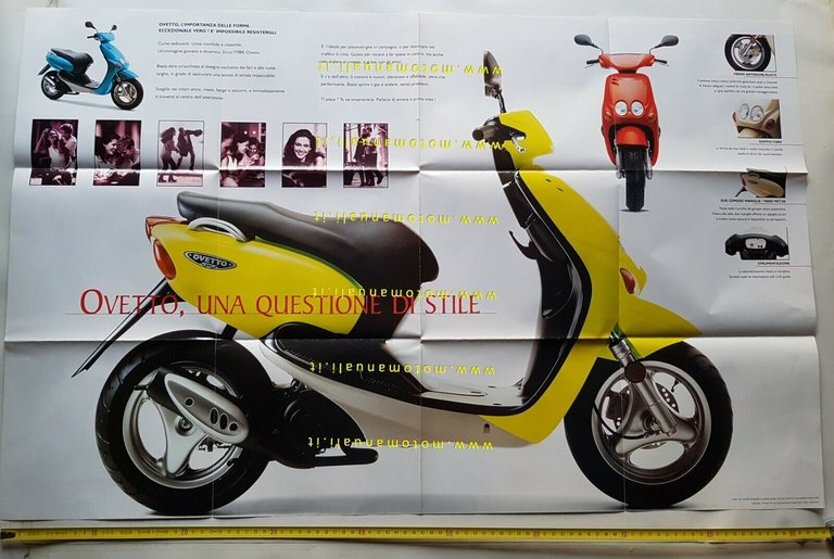 MBK Booster e altri scooter produzione 1997 depliant poster originale