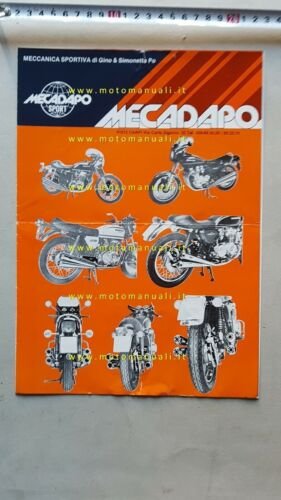 MECADAPO accessori moto giapponesi parti speciali anni 70 depliant brochure